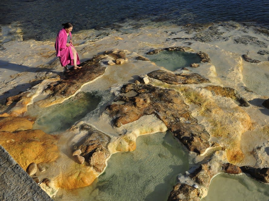 Stone baths at Thermae Sylla Spa, Epidsou (Heidi Fuller-Love)