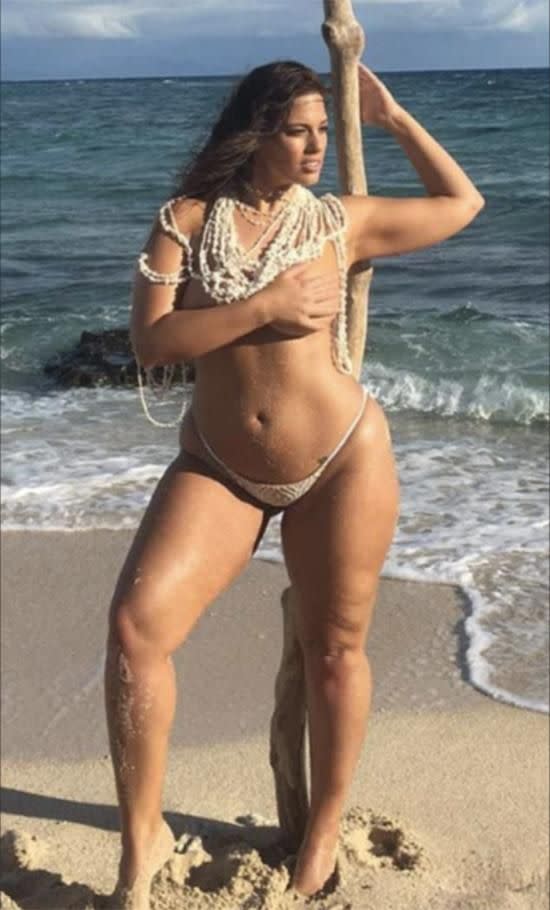 Ashley Graham shows off bikini hack for women with big boobs