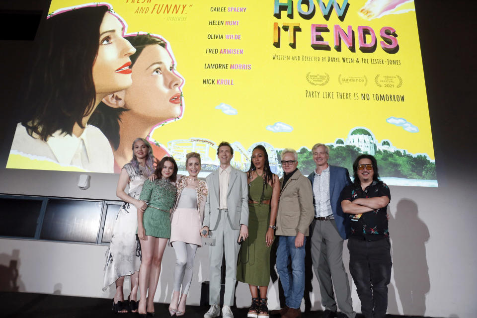 Whitney Cummings, Cailee Spaeny, Director/Writer/Producer/Actor Zoe Lister-Jones, Director/Writer/Producer Daryl Wein, Tawny Newsome, Bradley Whitford, Rob Huebel and Bobby Lee - Credit: Steve Cohn