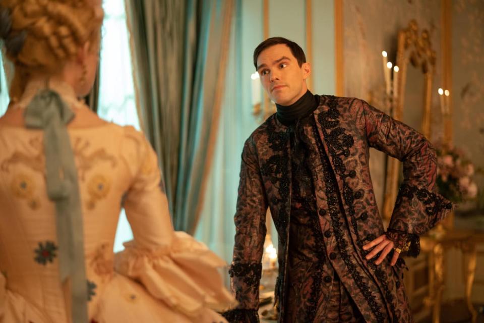 <div class="inline-image__caption"><p>Elle Fanning and Nicholas Hoult in <em>The Great</em>.</p></div> <div class="inline-image__credit">Christopher Raphael/Hulu</div>