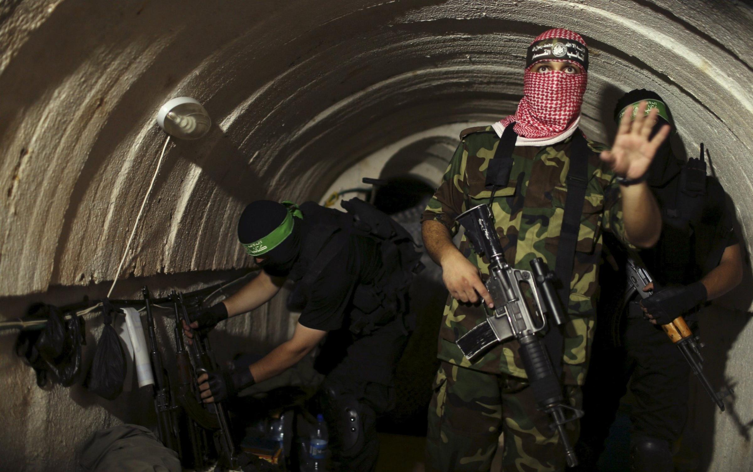 Hamas militants are reliant on a vast underground tunnel network