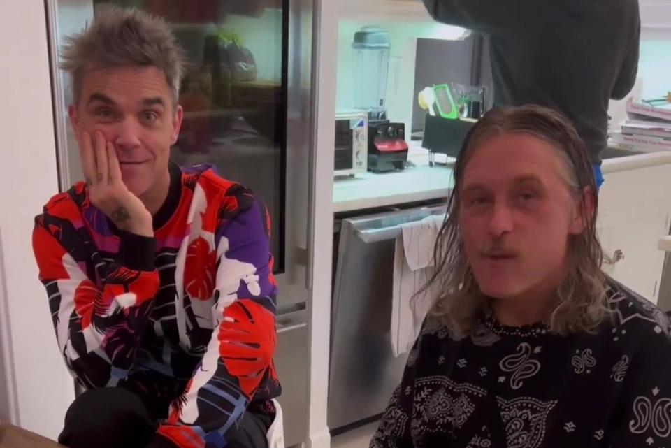 Robbie Williams and Mark Owen: Robbie Williams and Mark Owen (Instagram)