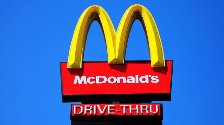 McDonald's free-standing sign