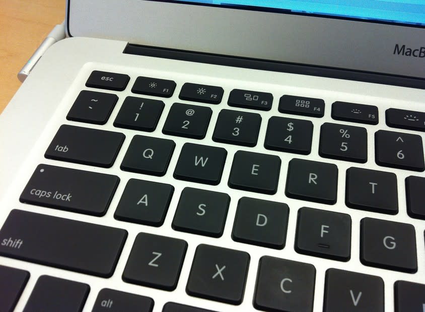 ▲較新版的MacBook Air/MacBook Pro上，已配置智慧Caps Lock鎖定鍵。