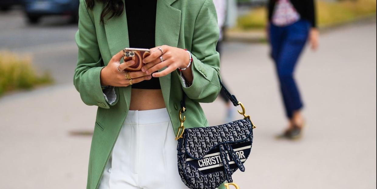 young woman on her phone