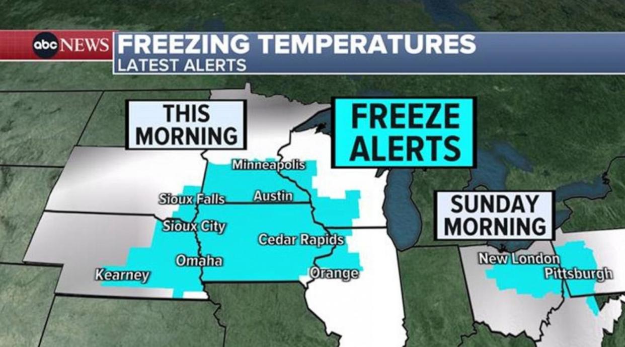 PHOTO: freezing temperatures graphic (ABC News)