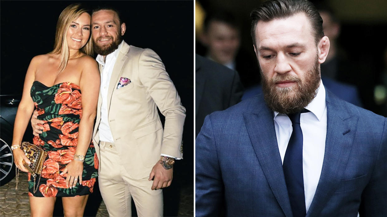 Conor McGregor, pictured here with fiancee Dee Devlin on holiday in France.