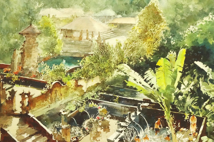 'Holy Spring, Bali' (2012, 53cm x 73cm)