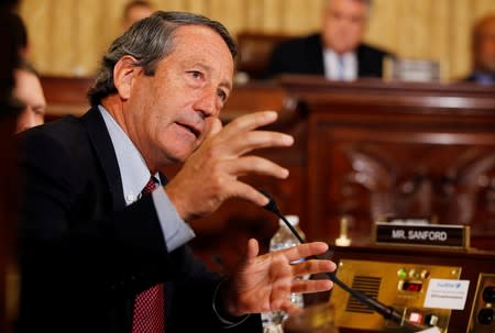 FILE PHOTO: U.S. Representative Sanford questions U.S. Department of Homeland Security Secretary Johnson on Obama's executive action on immigration at Capitol Hill in Washington