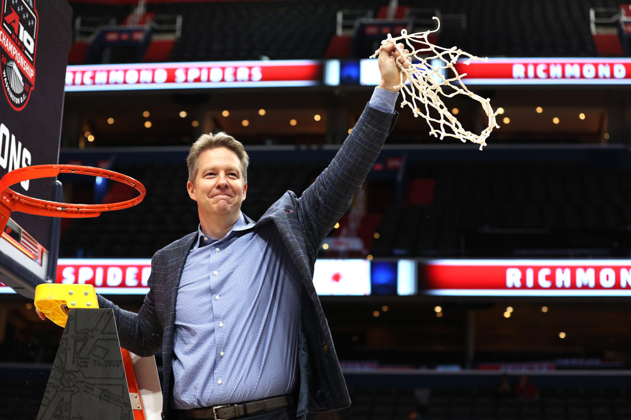 Chris Mooney has been Richmond's head coach since 2005. (Photo by Rob Carr/Getty Images)