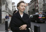 Marina Litvinenko, the widow of murdered KGB agent Alexander Litvinenko, leaves the High Court in centralLondon, July 28, 2015. REUTERS/Paul Hackett