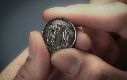 The Royal Canadian Mint commemorates 125 years of Stanley Cup glory with a brand new quarter. (Twitter/@CanadianMint)