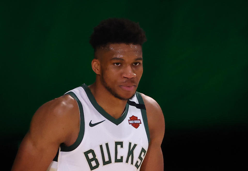 Antetokounmpo also talked about the difference of being Black in Greece and in America. (Kevin C. Cox/Getty Images)