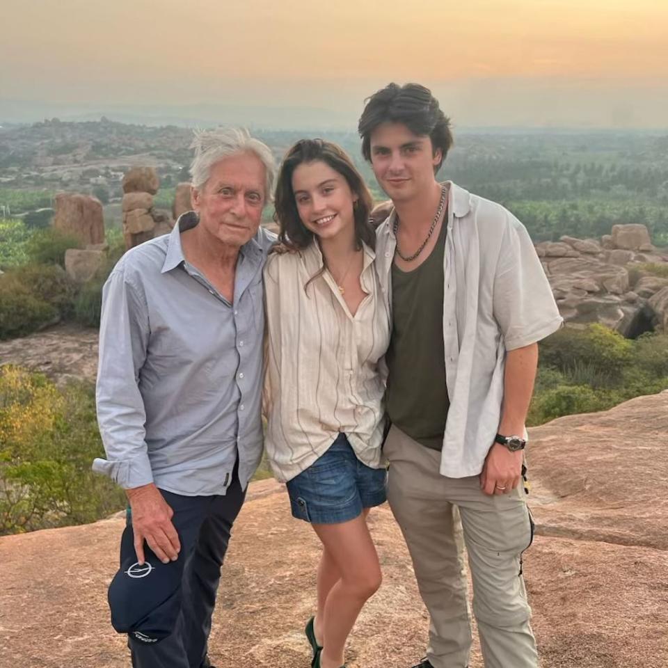 Douglas shares his 23-year-old son, Dylan, and his 21-year-old daughter, Carys, with his wife, Catherine Zera-Jones. Michael Douglas/Instagram