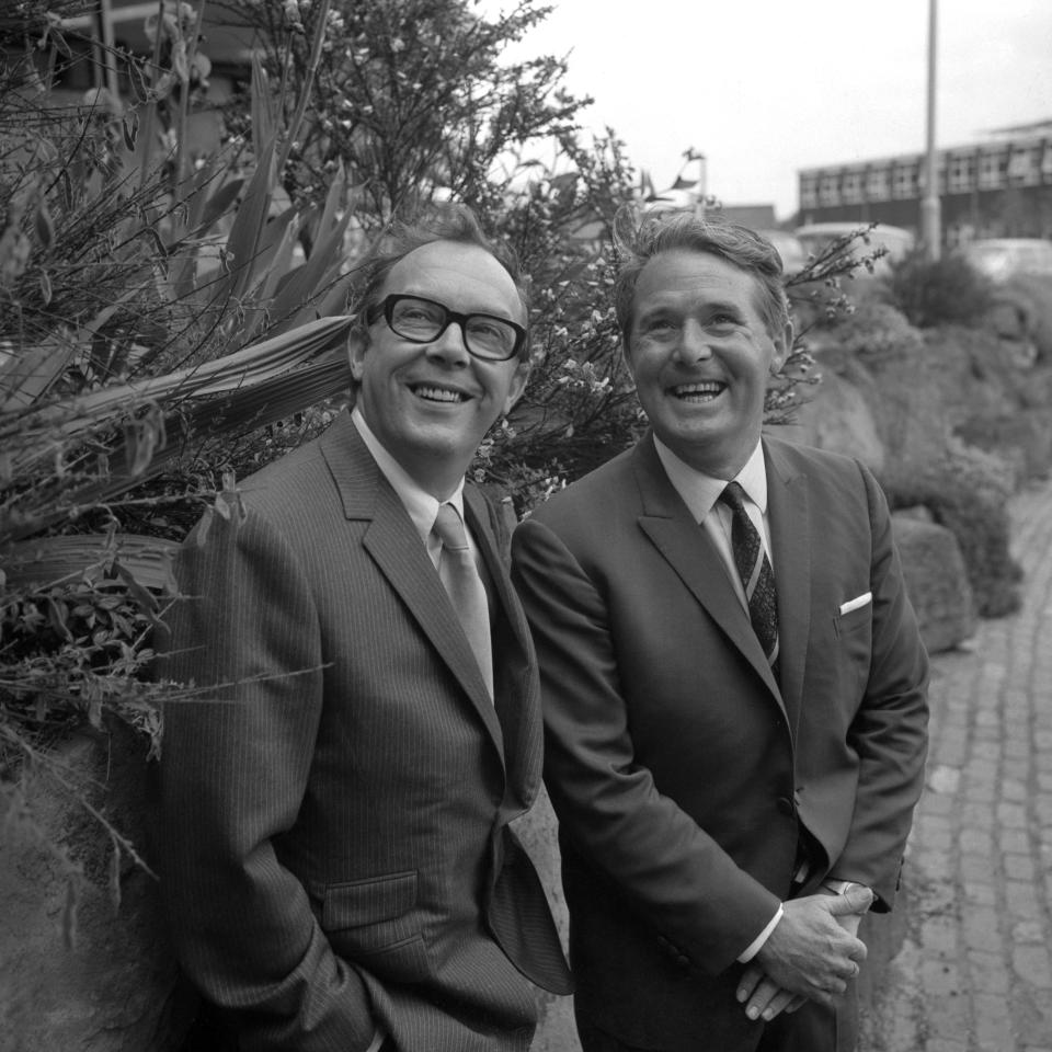 Comedians Eric Morecambe (l) and Ernie Wise.