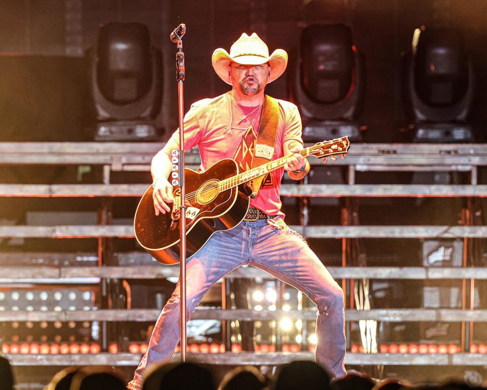 Country music star Jason Aldean brought his Rock N' Roll Cowboy Tour to Wells Fargo Arena in Des Moines on Oct. 27, 2022.