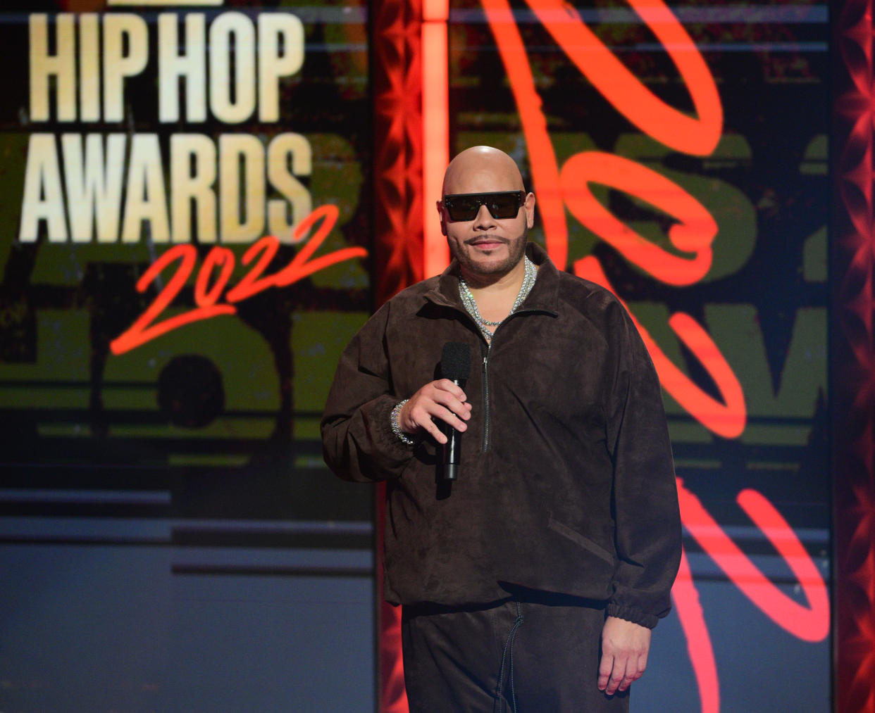 ATLANTA, GEORGIA - SEPTEMBER 30: Fat Joe speaks onstage during the BET Hip Hop Awards 2022 at The Cobb Theater on September 30, 2022 in Atlanta, Georgia. (Photo by Prince Williams/Filmmagic)