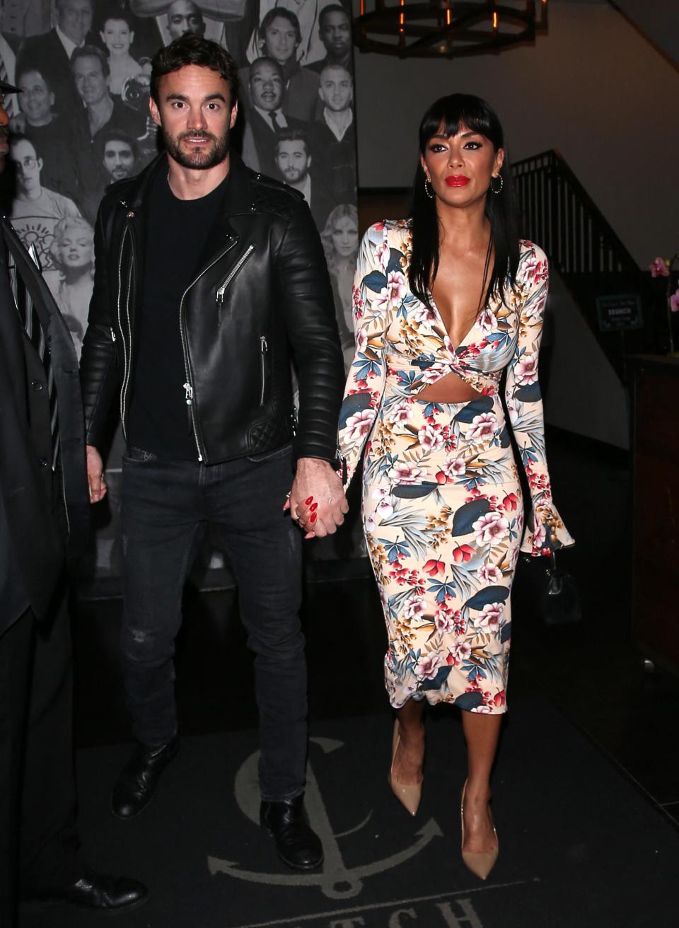 Nicole Scherzinger and her former Rugby Player boyfriend Thom Evans leave Catch LA