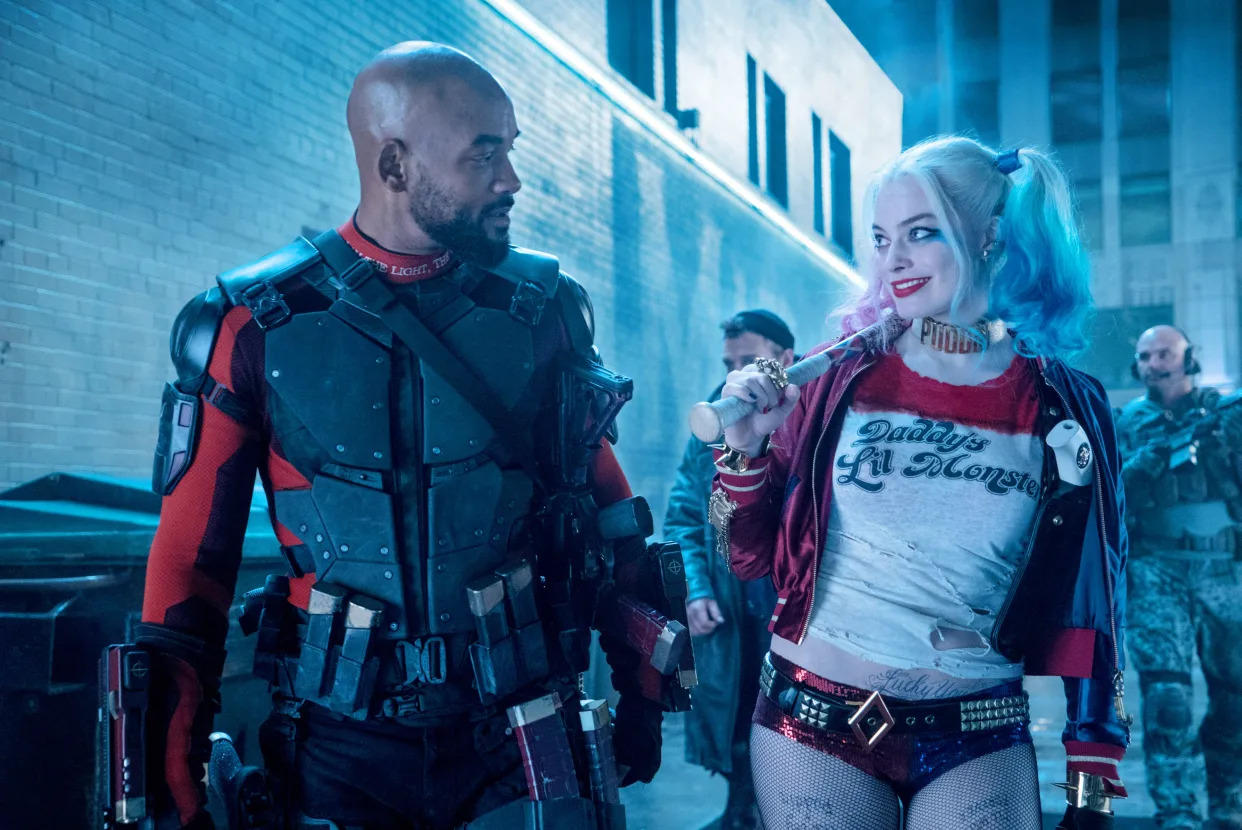 Will Smith and Margot Robbie in Suicide Squad (Credit: Warner Bros)