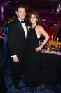 <p>Jack Brooksbank and Princess Eugenie of York pose at the Boodles Boxing Ball 2013.</p>