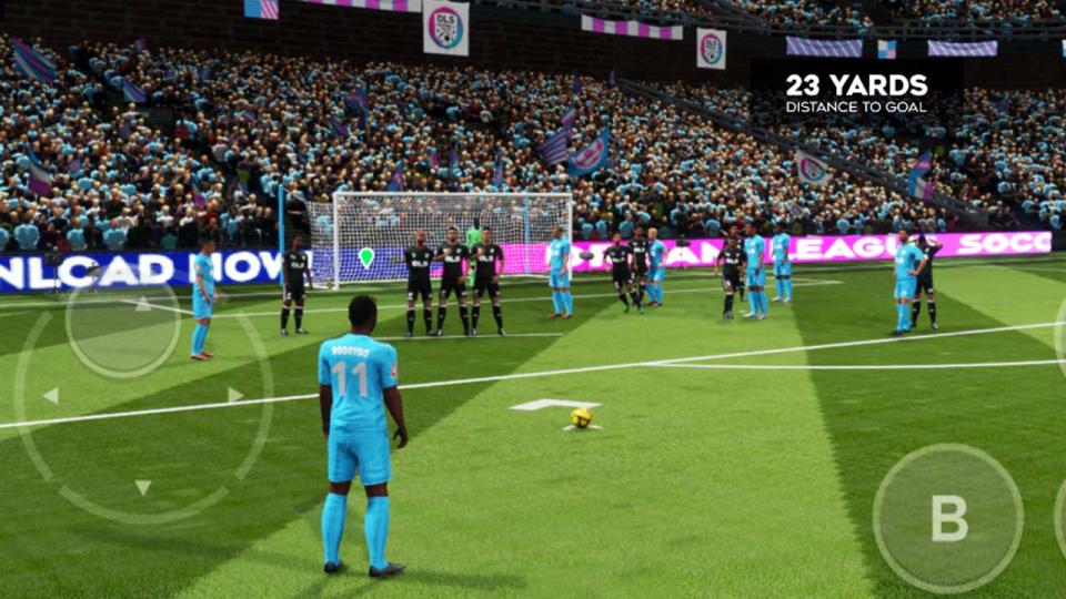 Captura de pantalla de Dream League Soccer 2024.