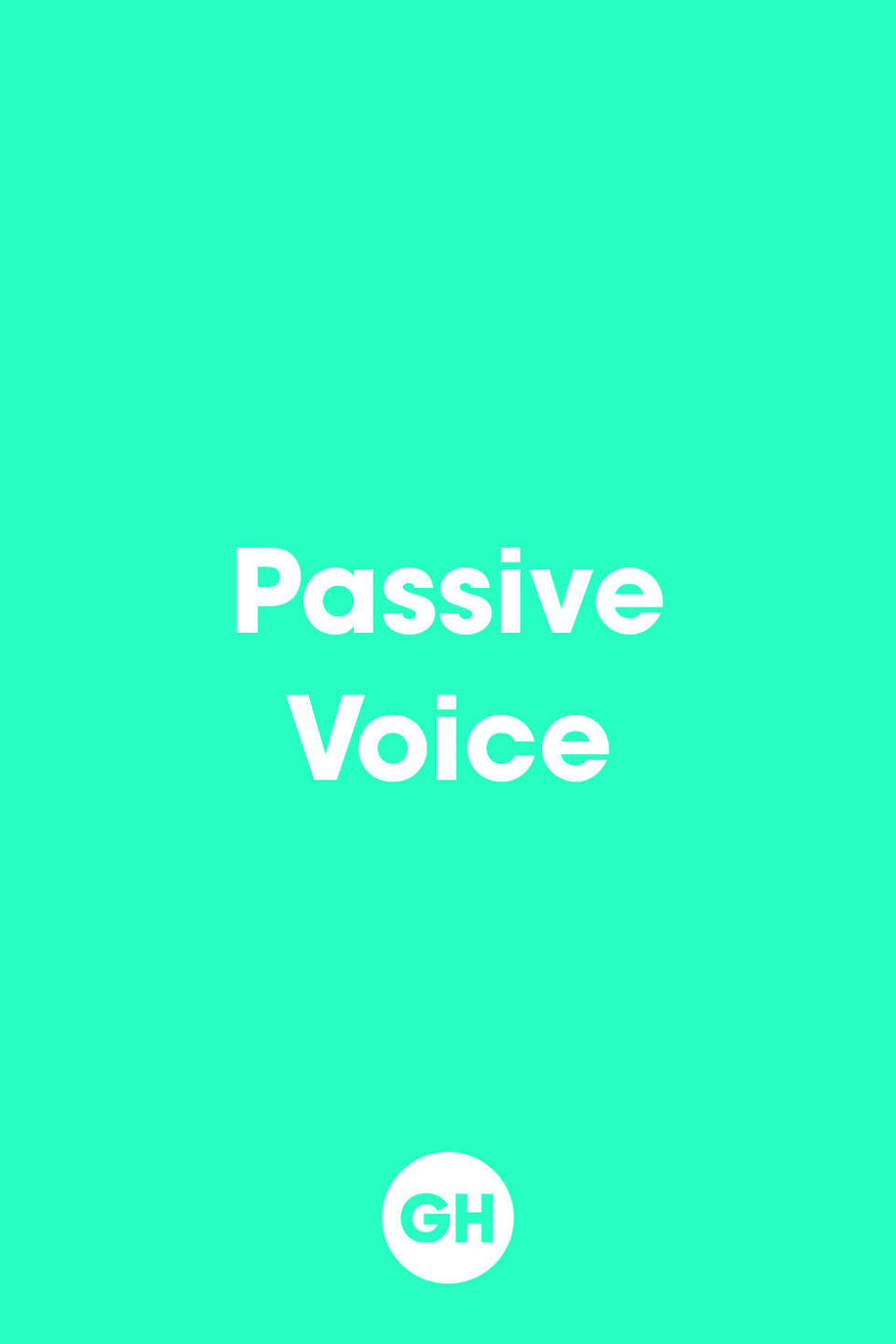 Speaking in Passive Voice