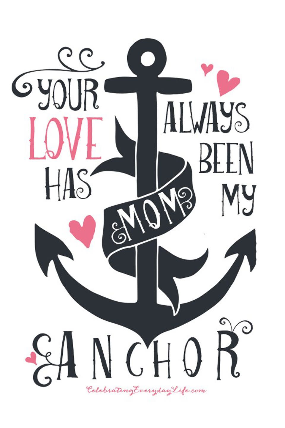 Your Love Has Always Been My Anchor Card