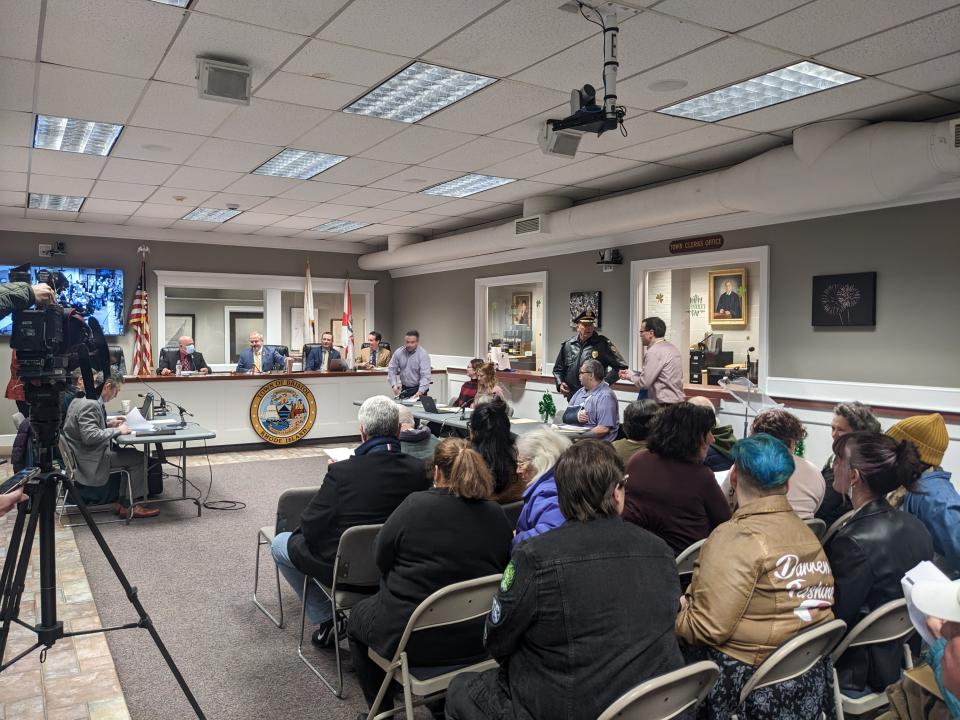 The Bristol Town Council on Wednesday, March 1, 2023 heard a proposed amendment to the definition of "adult entertainment" in the town ordinance which some believe was intended to ban drag shows in town.