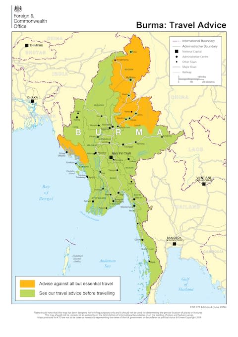 The state of play in Myanmar - Credit: Foreign Office