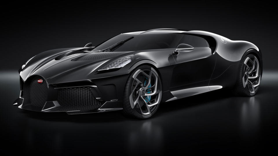 Bugatti's "La Voiture Noire" debuted at the 2019 Geneva Motor Show.