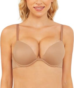 deep V underwire bra