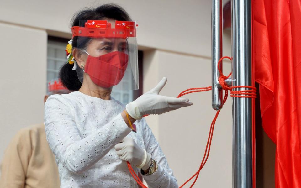 Aung San Suu Kyi, Myanmar's civilian leader, starts to campaign for this year's election - Thet Aung/AFP