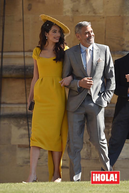 Amal y George Clooney en la boda de Meghan Markle y el Príncipe Harry