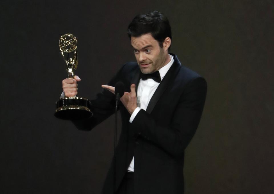 Bill Hader for <i>Barry</i> wins the Emmy for Outstanding Lead Actor in a Comedy series. REUTERS/Mario Anzuoni