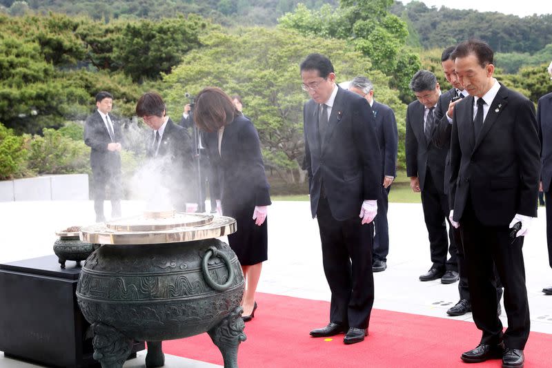 Japanese Prime Minister Fumio Kishida visits South Korea