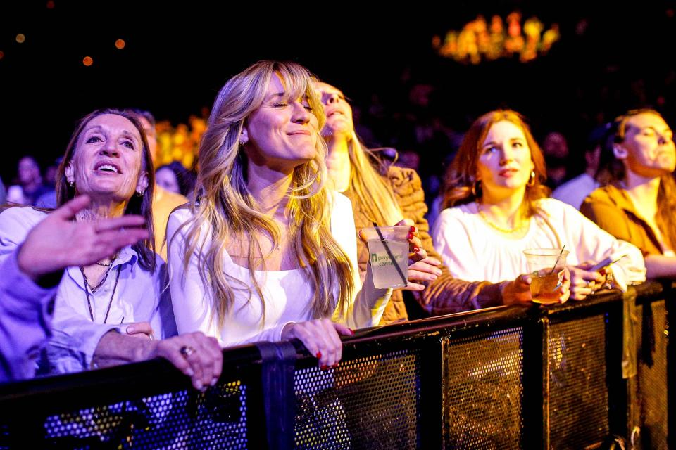 Fans watch Turnpike Troubadours perform at the Paycom Center in Oklahoma City, on Friday, Jan. 19, 2024.