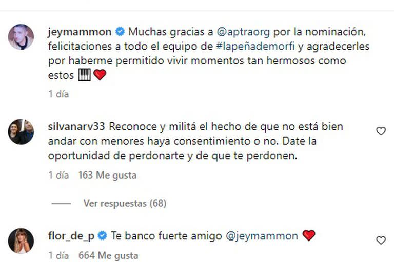 Jey Mammon comunicó que fue nominado por Aptra en la próxima gala de los Martín Fierro