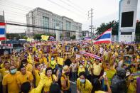 Gathering event to support the monarchy in Bangkok