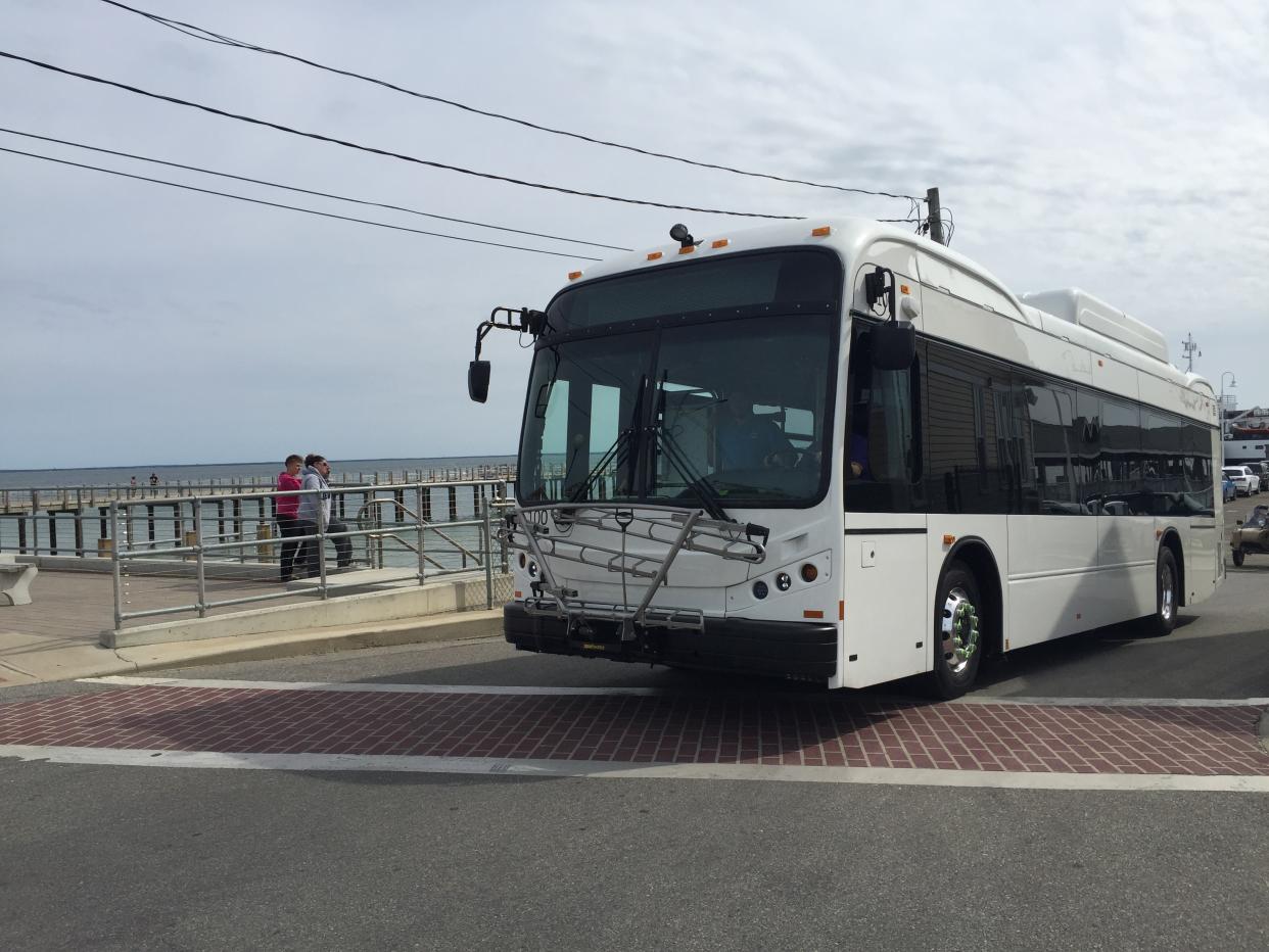 An electric bus that is operated by Martha’s Vineyard Transit Authority (Photo: VineyardTransit.com)