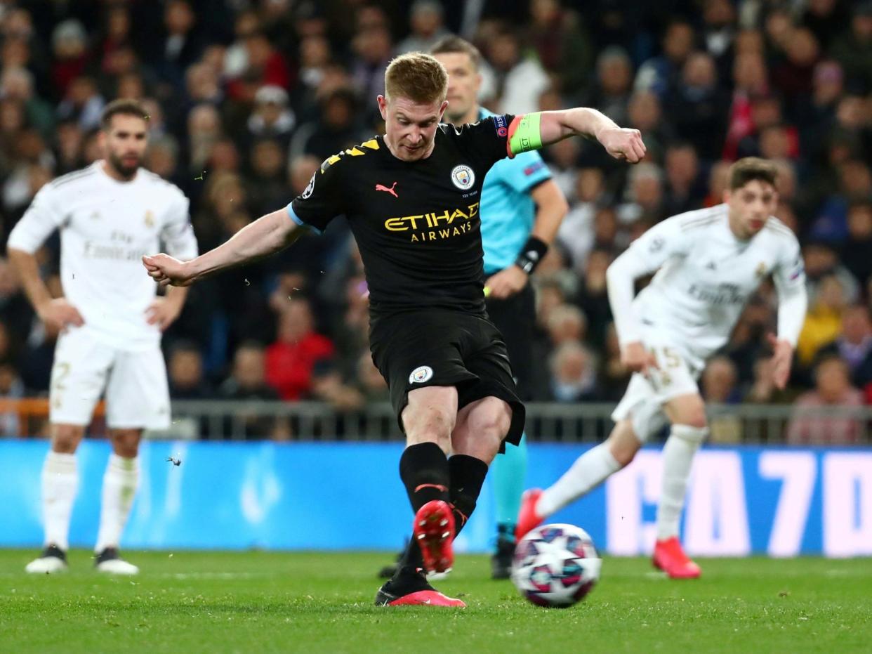 Kevin De Bruyne scores City's winner from the spot: Reuters