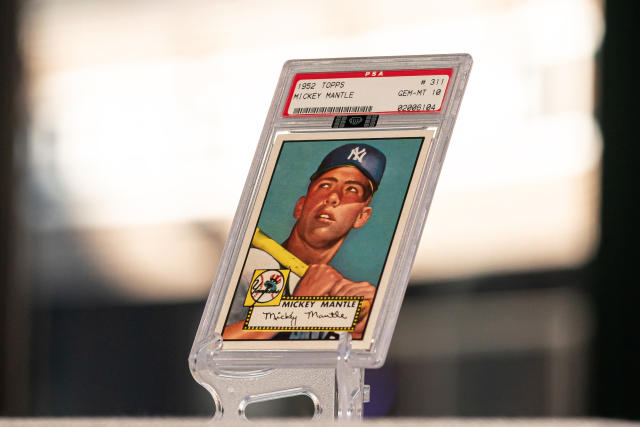 1952 Topps Mickey Mantle card sells for $12.6 million, shattering record -  ESPN