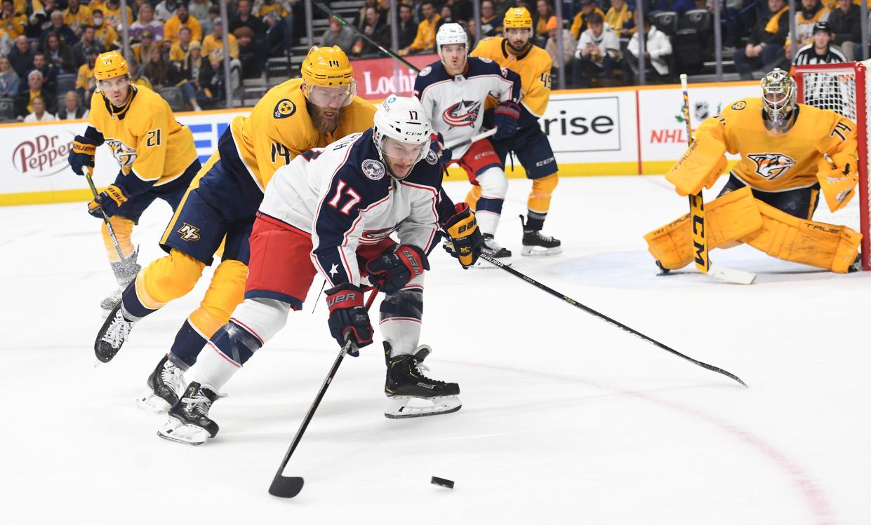 Brandon Dubinsky is ninth all-time among Blue Jackets in adjusted points.