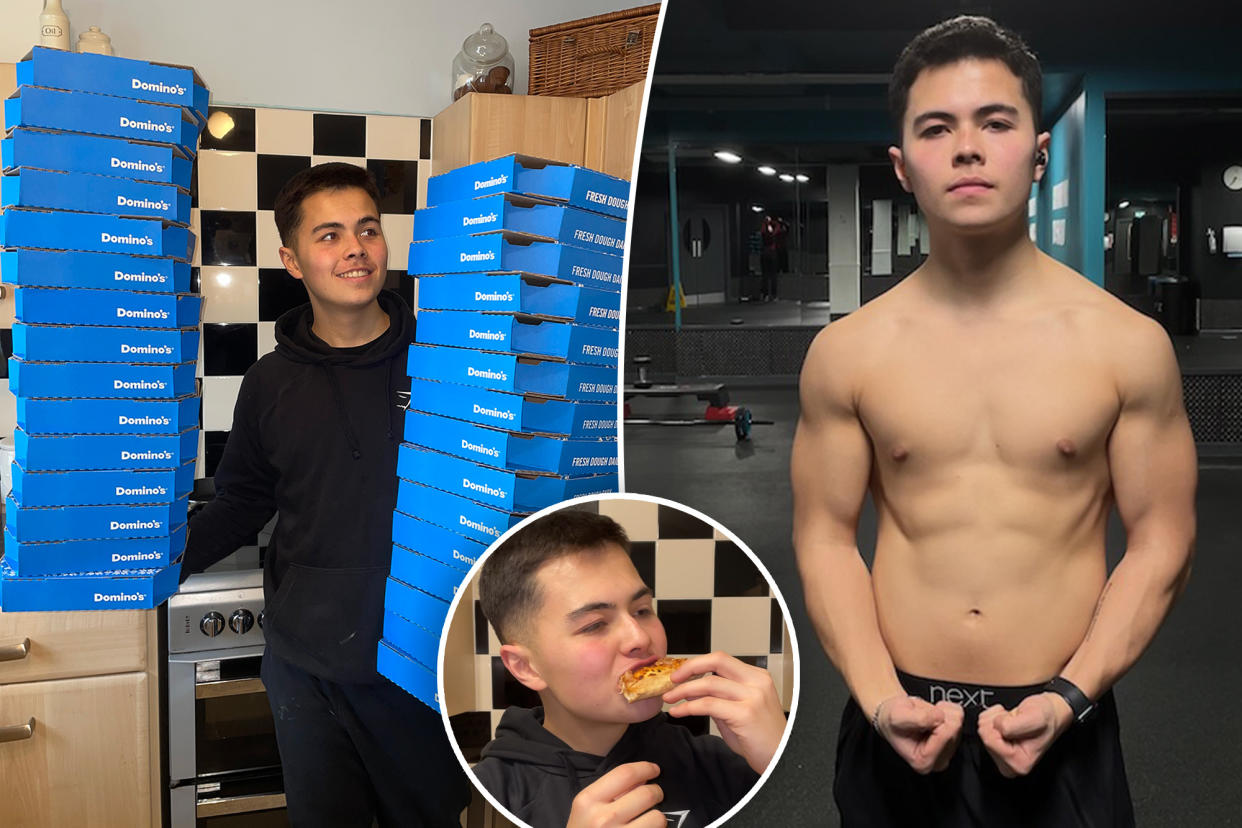 Want to lose weight and still eat pizza? That dream is no pie in the sky. A UK personal trainer says he shed 13 pounds in a month — and still devoured Domino’s pizza every day.