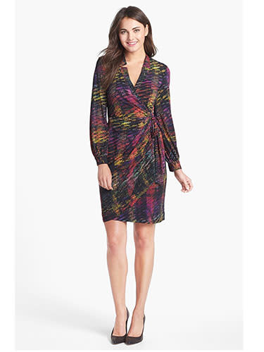 <div class="caption-credit"> Photo by: Courtesy of the Company</div><div class="caption-title">Wrap dress</div>A wrap dress is Thomson's all-time favorite look-and we understand why. The universally flattering, tie-it-on-and-you're-done style is our go-to as well. "It never goes out of fashion, because it highlights a woman's natural curves and works with any body size," she says. "Just throw on a pair of pumps or boots for fall and you've got it all covered." <br> <br> Maggy London Print Jersey Wrap Dress, $98; Nordstrom. <br> <br> <ul> <li> <b><a rel="nofollow noopener" href="http://www.redbookmag.com/beauty-fashion/tips-advice/flattering-jeans-for-every-body-type?link=jeans&dom=yah_life&src=syn&con=blog_redbook&mag=rbk" target="_blank" data-ylk="slk:The Best Jeans for Your Body;elm:context_link;itc:0;sec:content-canvas" class="link ">The Best Jeans for Your Body</a></b> </li> <li> <a rel="nofollow noopener" href="http://www.redbookmag.com/beauty-fashion/tips-advice/fall-bags?link=fallbags&dom=yah_life&src=syn&con=blog_redbook&mag=rbk" target="_blank" data-ylk="slk:83 Fall Handbags Under $100;elm:context_link;itc:0;sec:content-canvas" class="link "><b>83 Fall Handbags Under $100</b></a> </li> </ul>