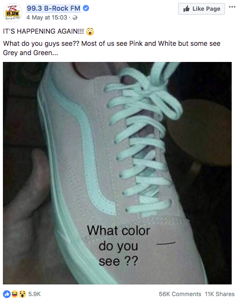 Black or white sneakers?: Optical illusion divides the internet - 9Honey