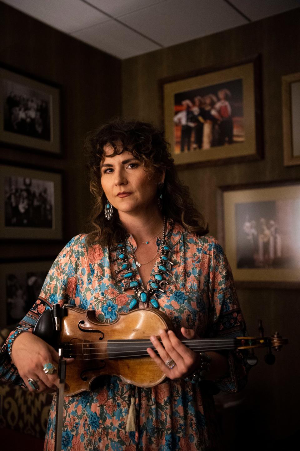 Fiddle player Jenee Fleenor of the Wood Box Heroes is a four-time Country Music Association Musician of the Year.