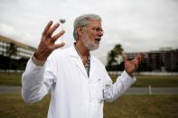 Francisco Radler, director of the Brazilian Laboratory for Doping Control, talks during an interview with Reuters outside the Brazilian Laboratory of Doping Control in Rio de Janeiro, Brazil, July 29, 2016. REUTERS/Nacho Doce