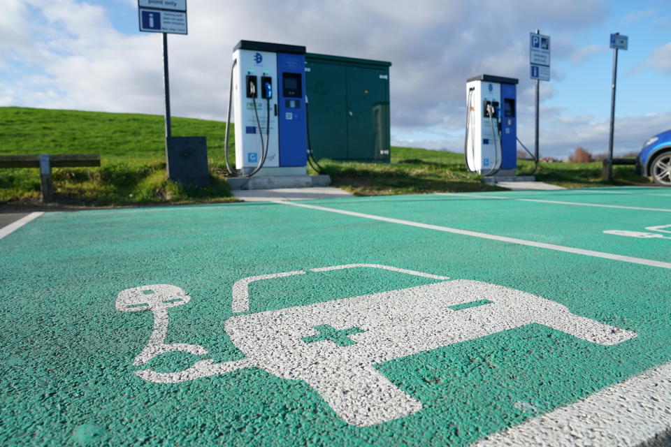 EMBARGOED TO 0001 THURSDAY MARCH 3 File photo dated 4/2/2020 of electric vehicle charging points at Tynemouth. New electric cars are more likely to develop a fault than petrol and diesel models, a new survey suggests. A poll by consumer group Which? indicated that 31% of electric car owners reported a problem with their vehicle in its first four years. That is compared with 19% for petrol cars and 29% for diesel cars. Issue date: Thursday March 3, 2022.