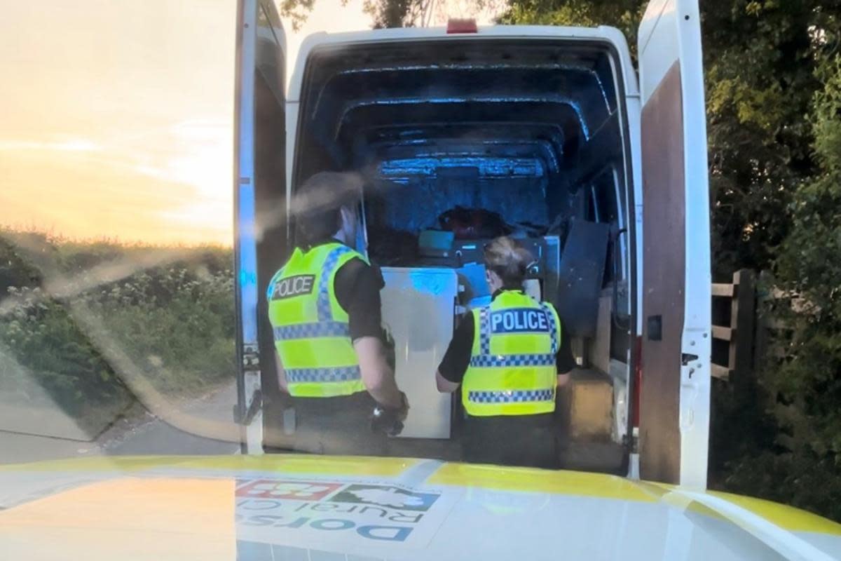 A van was seized by Dorset Police for not having a waste carrier licence after it was found to be transporting scrap metal <i>(Image: Dorset Police)</i>