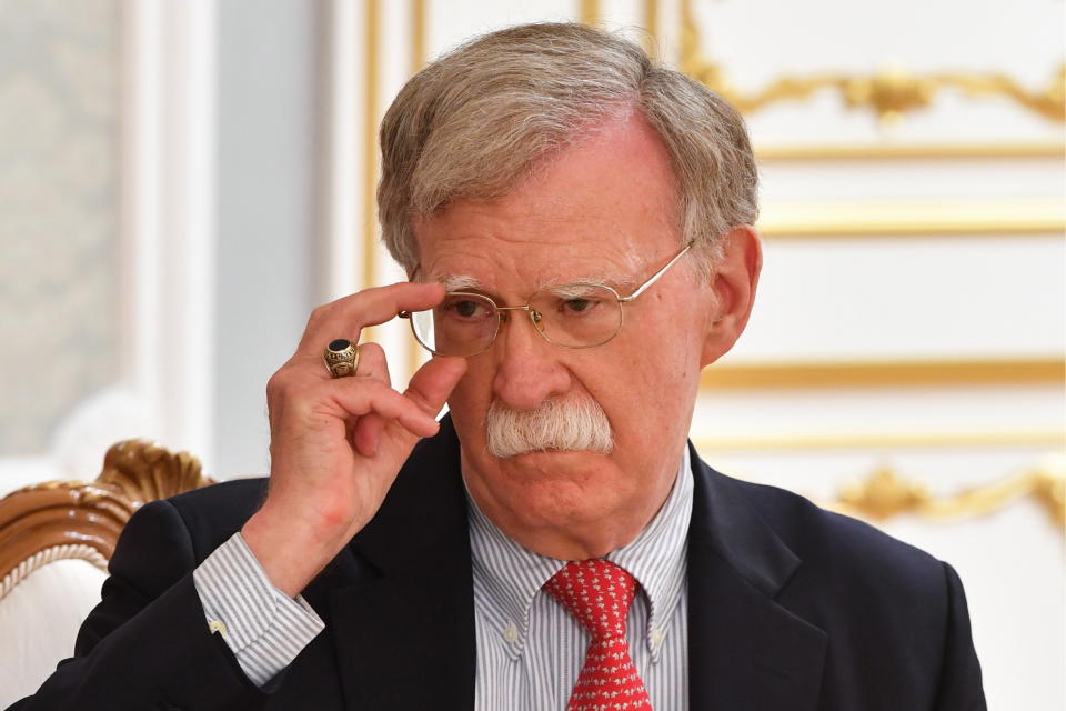 Former security advisor John Bolton alleged that Trump supported detention camps in China. Source: Getty Images